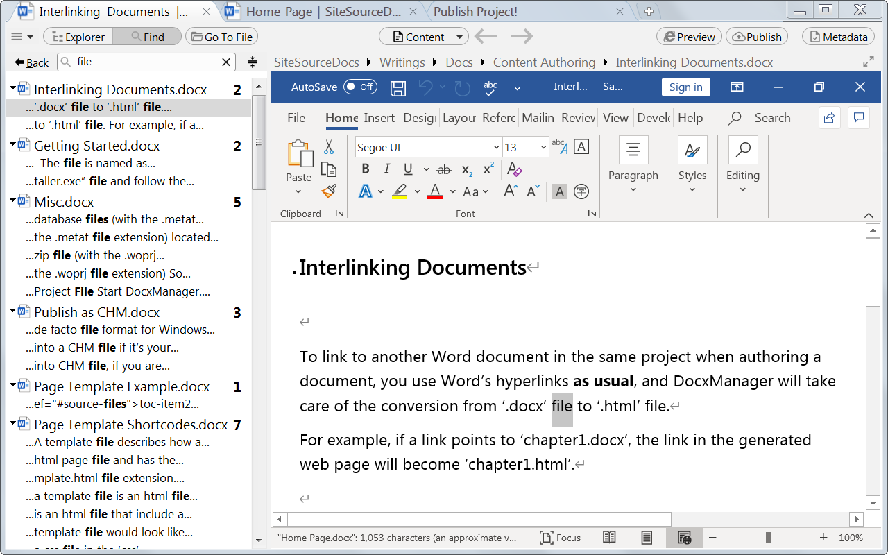 Instant Full text Search All Word Documents In A Folder and In Its Sub folders 